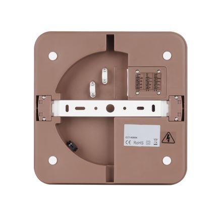 BRILAGI - наружный потолочный LED-светильник с датчиком BENE LED/24W/230V 26x26 cm, коричневый, IP54