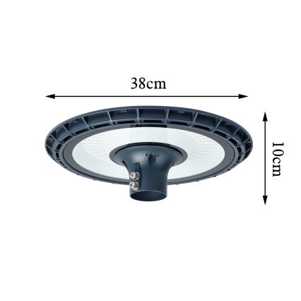 Brilagi - Уличный LED-светильник с опорой 5 м URBANSPARK LED/120 Вт/230 В антрацит IP65