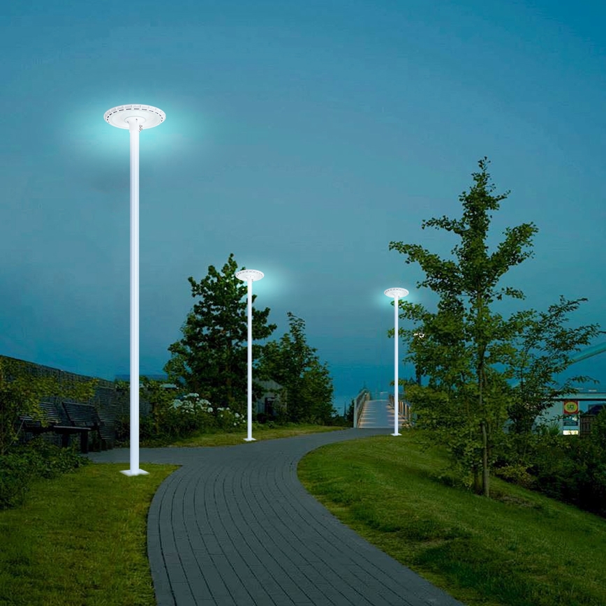 Brilagi - LED уличный светильник со столбом 3 м URBANSPARK LED/120W/230V белый IP65