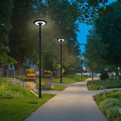 Brilagi - LED уличный светильник со столбом 3 м URBANSPARK LED/120W/230V, черный, IP65