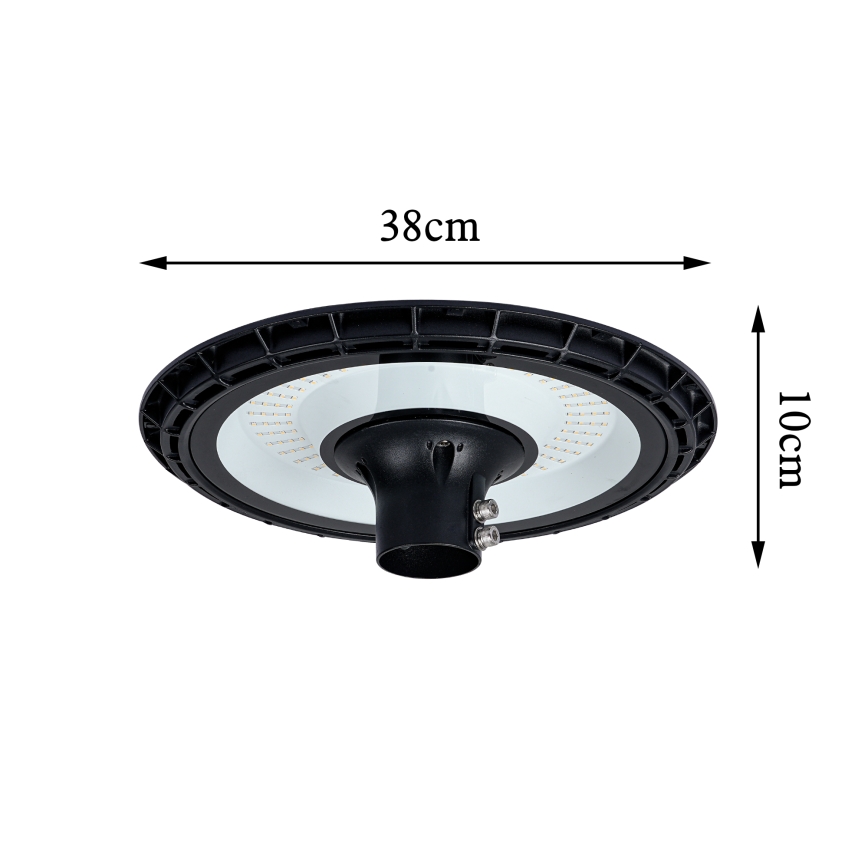 Brilagi - LED уличный светильник со столбом 3 м URBANSPARK LED/120W/230V, черный, IP65