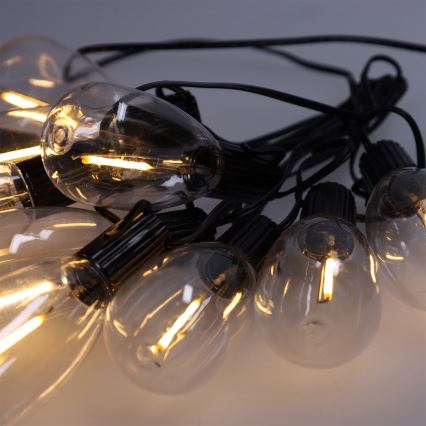 Brilagi - LED уличная рождественская гирлянда 10xLED/3xAA 3,2m IP44 тёплый белый