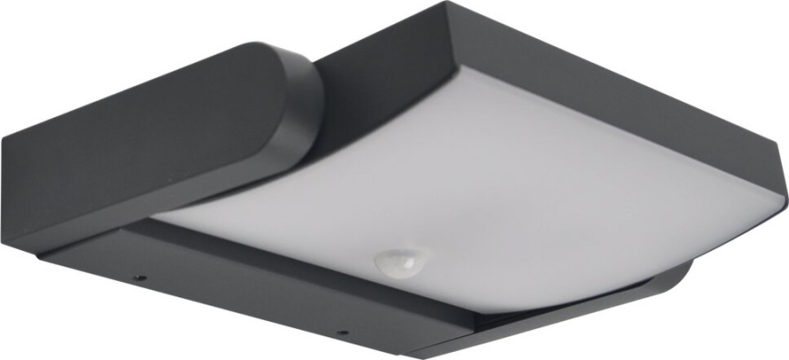 Brilagi - LED уличный настенный светильник ANKLE с датчиком, 18W, 230V, 4000K, IP65, антрацит