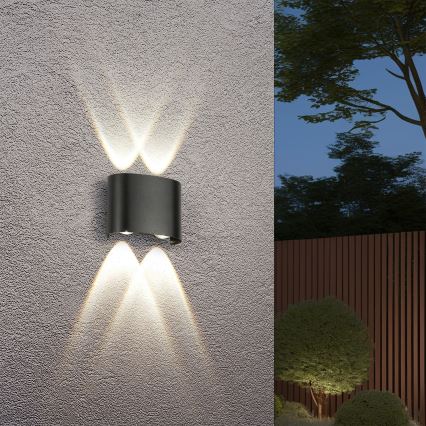 Brilagi - LED уличный настенный светильник FLAREBOX LED/4W/230V черный IP65