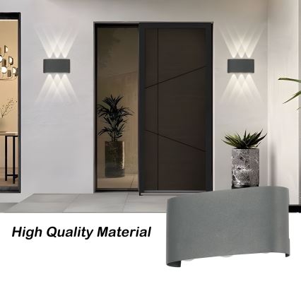 Brilagi - LED уличный настенный светильник FLAREBOX LED/6W/230V антрацит IP65