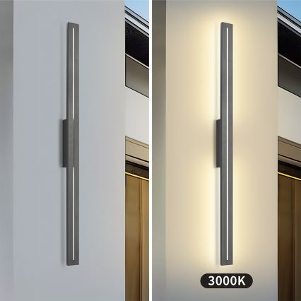 Brilagi - LED уличный настенный светильник LINEO LED/24W/230V 3000K IP65 100 cm антрацит