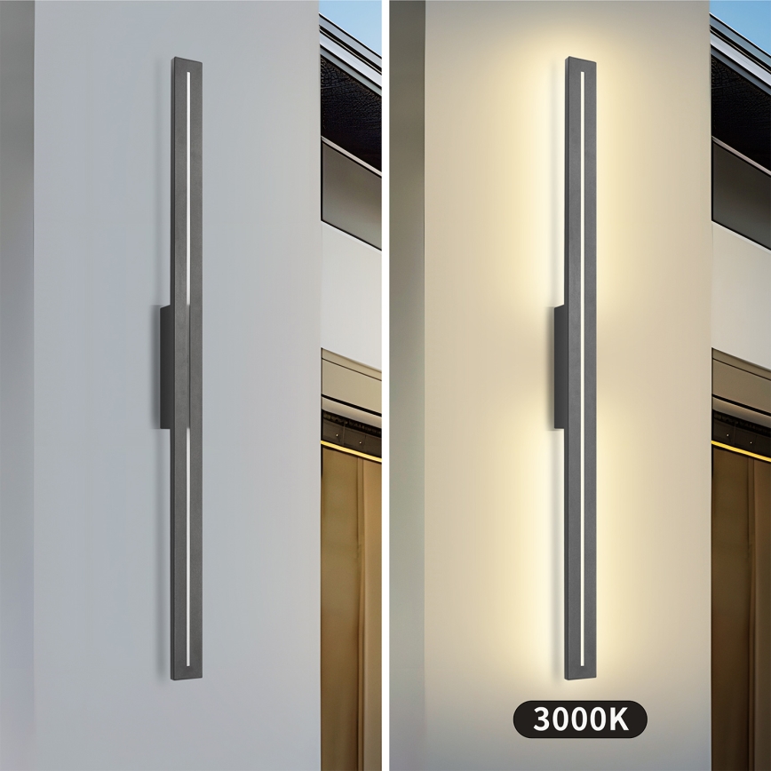 Brilagi - LED уличный настенный светильник LINEO LED/24W/230V 3000K IP65 100 cm антрацит