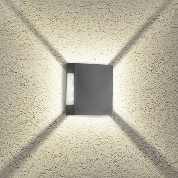 Brilagi - LED Уличный настенный светильник QUADRAY LED/4W/230V, антрацит, IP65