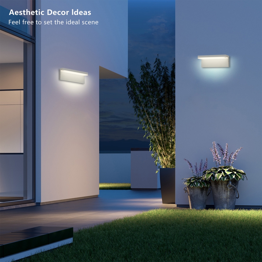 Brilagi - LED уличный настенный светильник TESSI LED/10W/230V белый IP54