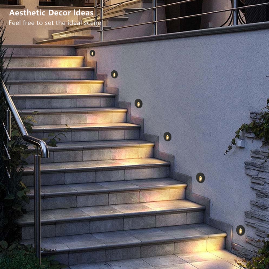 Brilagi - LED уличный встраиваемый светильник STAIRDOT LED/2W/230V черный IP65 круглый
