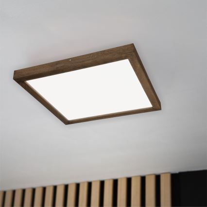 Brilagi - LED Потолочная лампа WOODY FRAME LED/50W/230V 60x60 см IP44 орех
