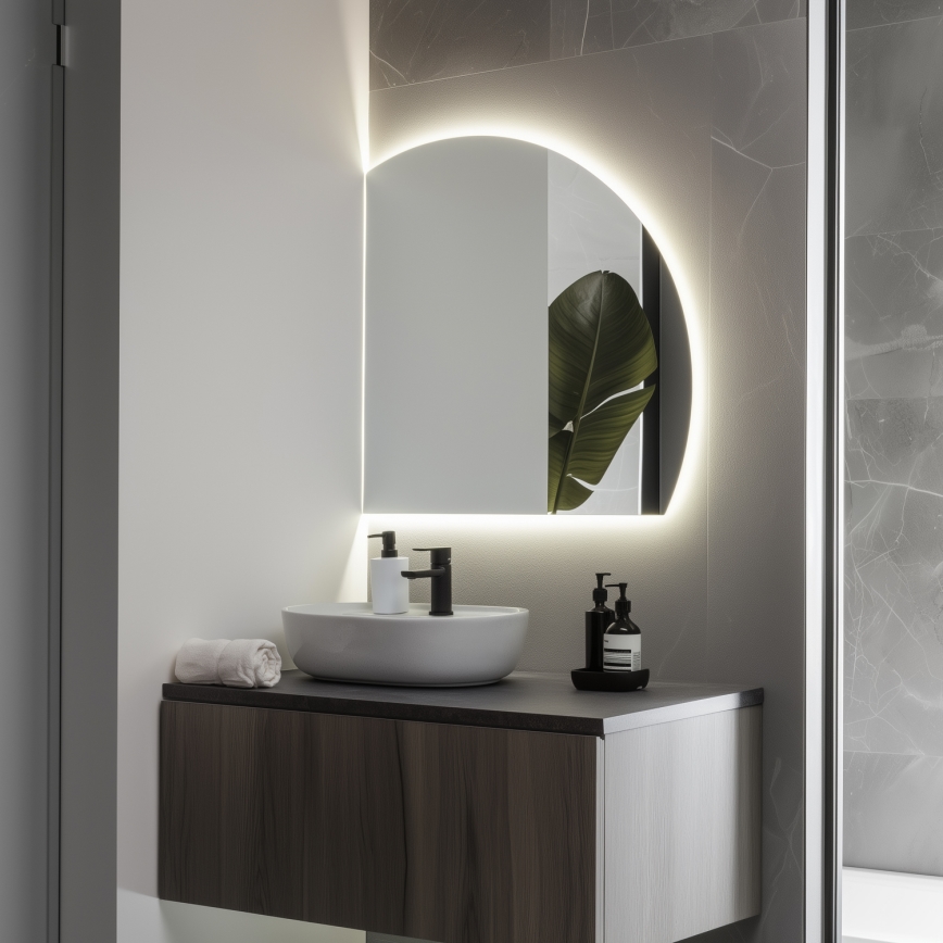 Brilagi - Светодиодное зеркало для ванной QUARTIERE LED/25W/230V 70x75 см IP44 CRI 90 диммируемое + CCT