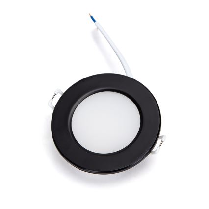 Brilagi - LED вбудований стельовий світильник для ванної кімнати LED/12W/230V 4000K чорний IP65