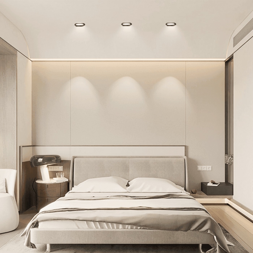 Brilagi - LED вбудований світильник для ванної кімнати LED/4,8W/230V 3000K чорний IP65