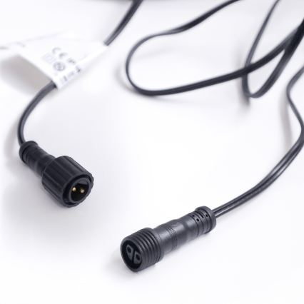 Brilagi - LED зовнішня декоративна гірлянда GIRLANDA 10×E12/0,6 Вт/230 В, 8 м, чорна, IP44, тепле біле світло