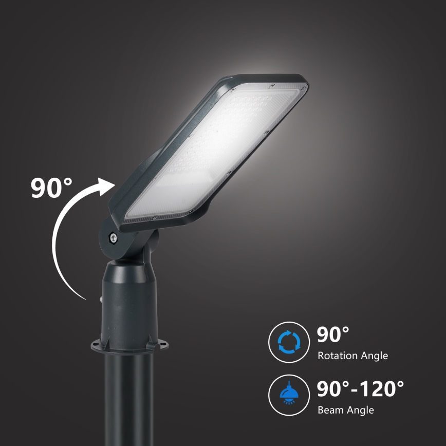 Brilagi - LED вуличний ліхтар зі стовпом та шарніром 3 м URBANLIGHT LED/50 Вт/230 В антрацит IP65