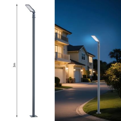 Brilagi - LED вуличний ліхтар зі стовпом та шарніром 3 м URBANLIGHT LED/50 Вт/230 В антрацит IP65