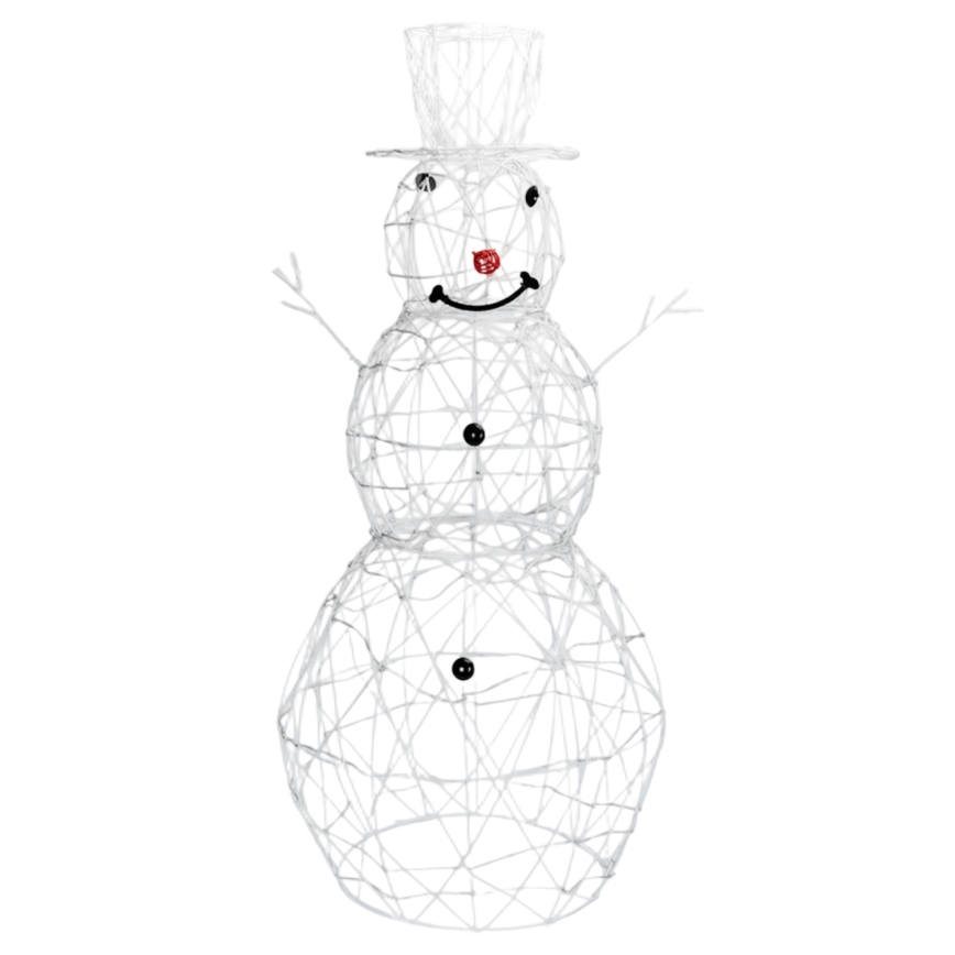 Brilagi - Вулична різдвяна LED-декорація, 3,6 Вт / 31 світлодіод / 230 В / 2700 К (теплий білий) / 60 см / IP44 — сніговик