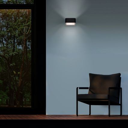 Brilagi - Зовнішній настінний світильник LED BARI LED/7W/230V 3000/4000/6000K чорний IP54