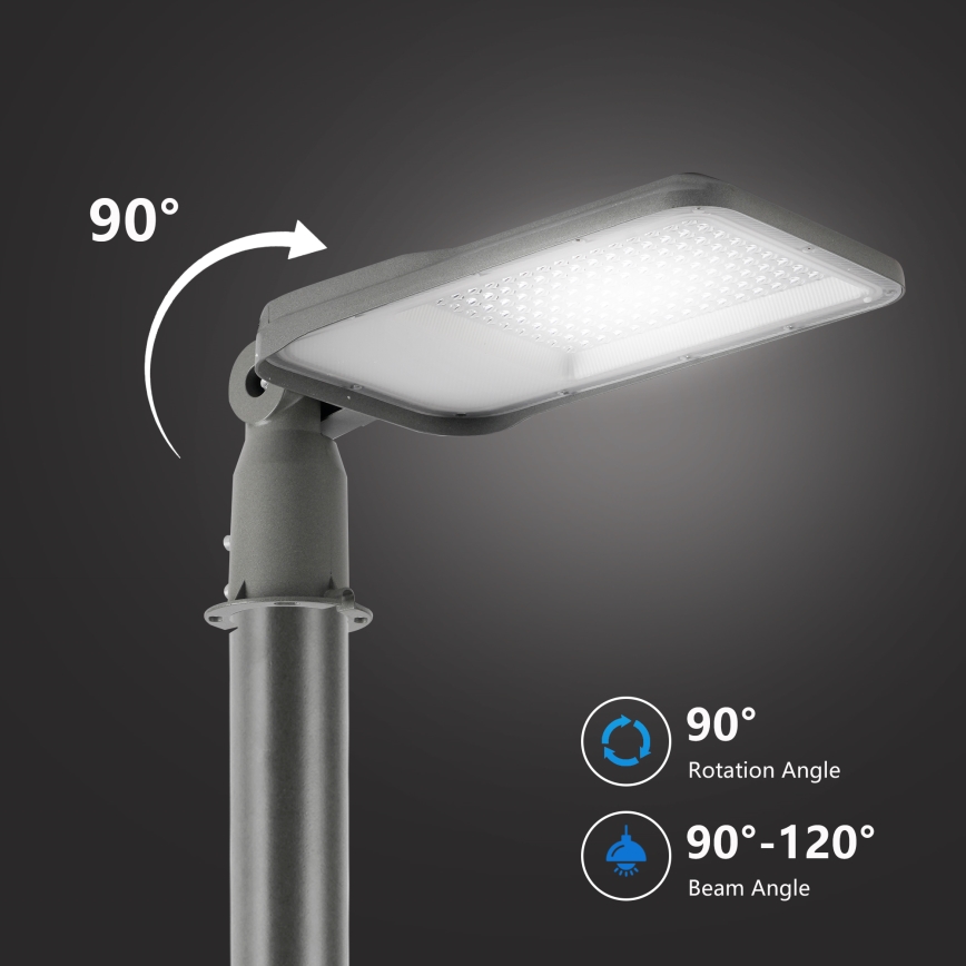 Brilagi - LED вуличний ліхтар URBANLIGHT LED/100W/230V сірий IP65