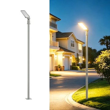 Brilagi - LED-вуличний ліхтар зі стовпом і шарніром 3 м URBANLIGHT LED/50W/230V сірий IP65