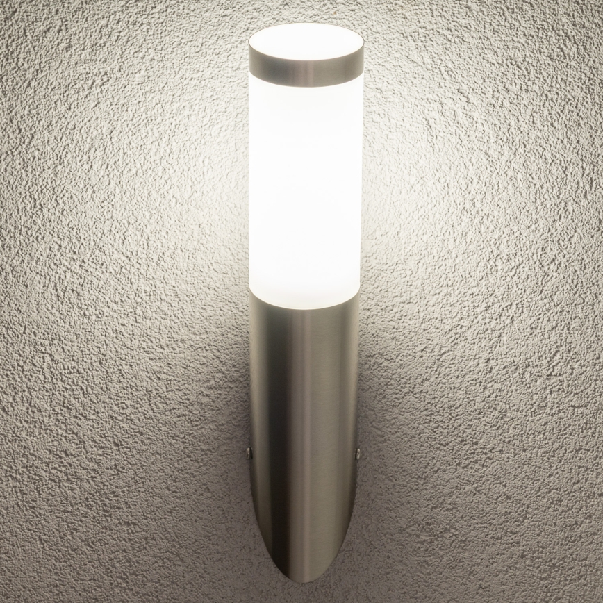 BRILAGI - LED зовнішній настінний світильник ELIA 1xE27/7W/230V 4000K IP44 матовий хром