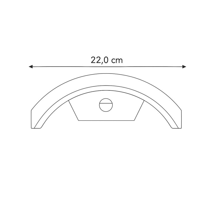 Brilagi - LED зовнішній настінний світильник з датчиком ARCELO LED/8W/230V IP54