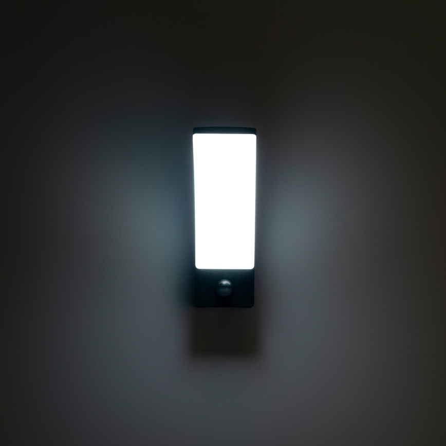 Brilagi - Зовнішній настінний світильник з датчиком ARCELO LED/9W/230V IP44