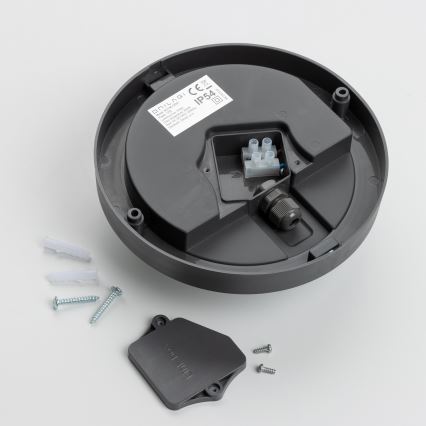 Brilagi - Вуличний світильник на стелю LED/13W/230V діам. 17 см IP54 антрацит