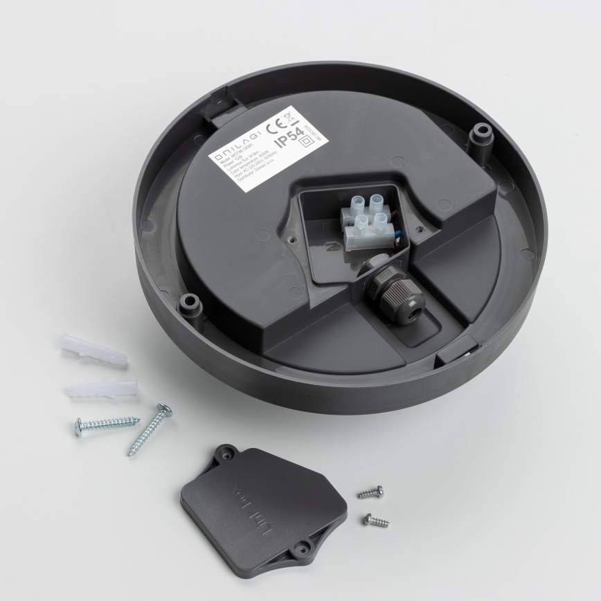 Brilagi - Вуличний світильник на стелю LED/13W/230V діам. 17 см IP54 антрацит