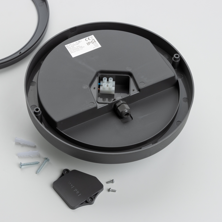 Brilagi - Світильник для стелі зовнішній LED/20W/230V діам. 23 см IP54 антрацит