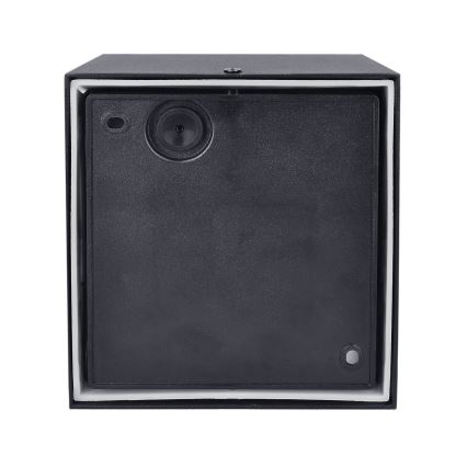 Brilagi - Зовнішній настінний світильник з LED і сенсором TERNI LED/12W/230V чорний IP44