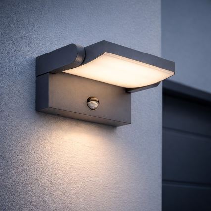 Brilagi - LED зовнішній настінний світильник з датчиком ANKLE LED/18W/230V 3000K IP65 антрацит