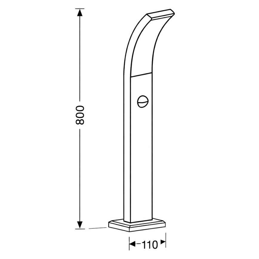 Brilagi - Вуличний світильник з LED та сенсором ARCELO LED/9W/230V 80 см IP44
