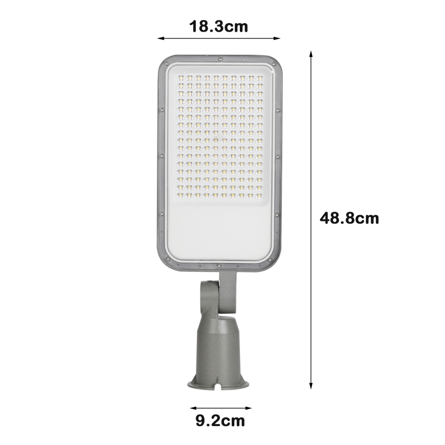 Brilagi - LED зовнішній вуличний ліхтар зі шарніром URBANLIGHT LED/100W/230V сірий IP65