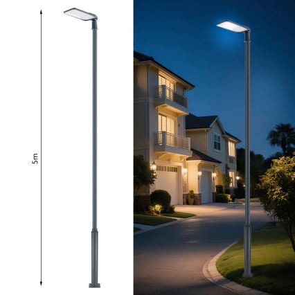 Brilagi - LED зовнішній вуличний світильник зі стовпом і шарніром 5 м URBANLIGHT LED/200W/230V антрацит IP65