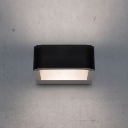 Brilagi - Зовнішній настінний світильник LED BARI LED/7W/230V 3000/4000/6000K чорний IP54