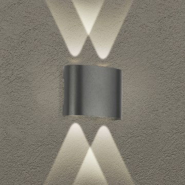 Brilagi - LED Вуличний настінний світильник FLAREBOX LED/4W/230V антрацит IP65