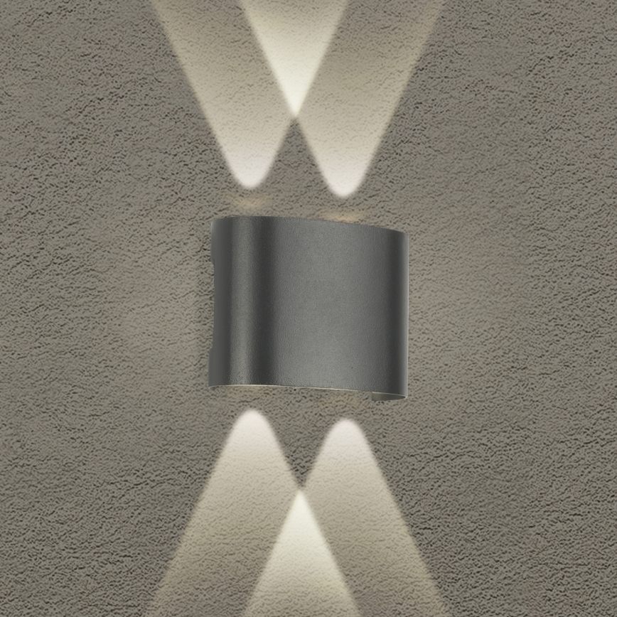 Brilagi - LED Вуличний настінний світильник FLAREBOX LED/4W/230V антрацит IP65