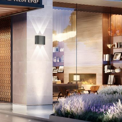 Brilagi - LED Вуличний настінний світильник FLAREBOX LED/4W/230V антрацит IP65
