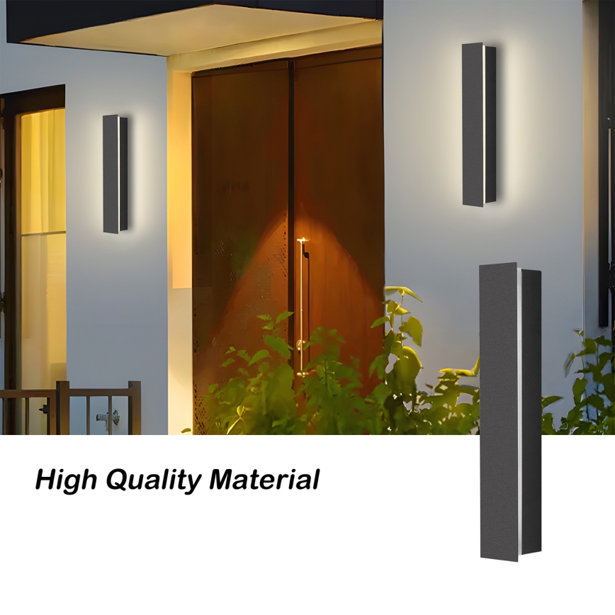 Brilagi - LED зовнішній настінний світильник LINEAR LED/8W/230V 3000K IP65 30 cm антрацит