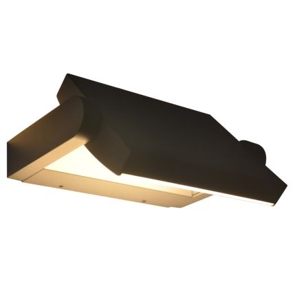Brilagi - LED Вуличний настінний світильник з датчиком ANKLE LED/18W/230V 3000K IP65 антрацит