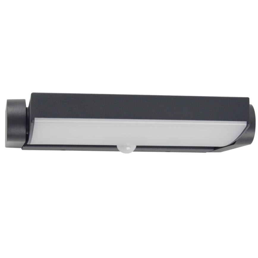 Brilagi - LED Вуличний настінний світильник з датчиком ANKLE LED/18W/230V 3000K IP65 антрацит