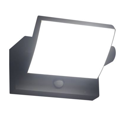 Brilagi - LED Вуличний настінний світильник з датчиком ANKLE LED/18W/230V 4000K IP65 антрацит