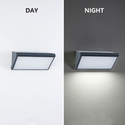Brilagi - LED Вуличний настінний світильник з датчиком TRIANGLE LED/20W/230V антрацит IP65