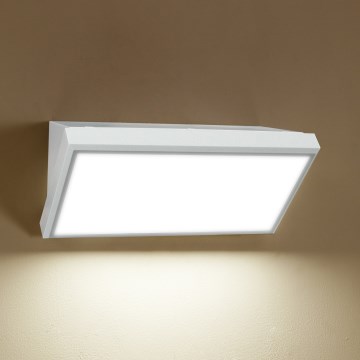 Brilagi - LED Вуличний настінний світильник з датчиком TRIANGLE LED/20W/230V білий IP65