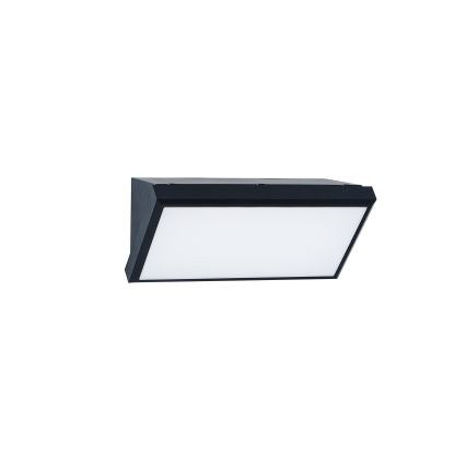 Brilagi - LED Вуличний настінний світильник з датчиком TRIANGLE LED/20W/230V чорний IP65