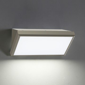 Brilagi - LED Вуличний настінний світильник з датчиком TRIANGLE LED/20W/230V сірий IP65