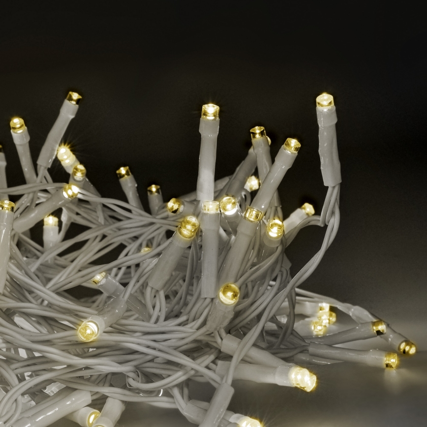 Brilagi - LED Різдвяний вуличний гірлянд 120 LED/8 функцій/3xAA 9,5 м білий IP44 тепле біле + дистанційне керування