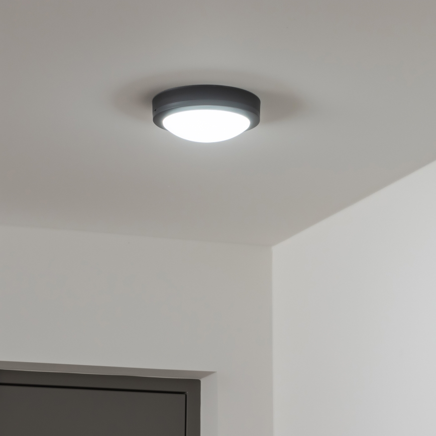 Brilagi - Вуличний світильник на стелю LED/13W/230V діам. 17 см IP54 антрацит